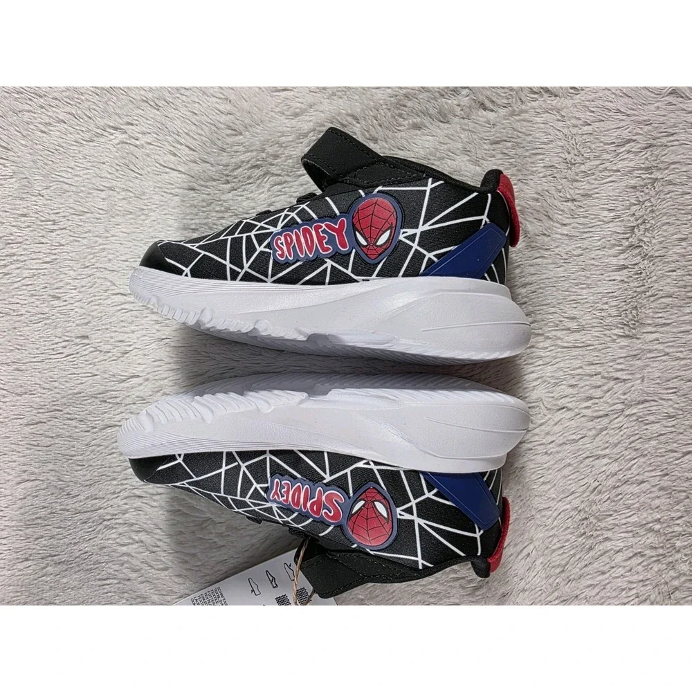 NEW Adidas Duramo Spider-Man El Boys Shoes Sneakers‎ Toddlers 4K